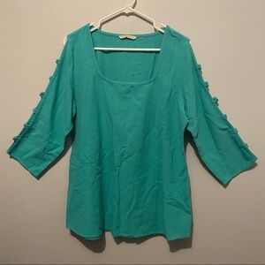 Soft Surroundings Summer Cotton Shirt Size Medium